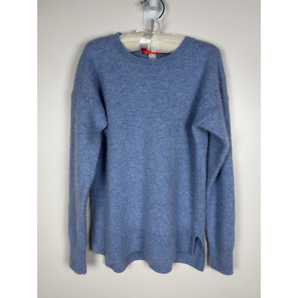 Aqua Girls 100% Cashmere Blue Sweater Size XL Crewneck Soft